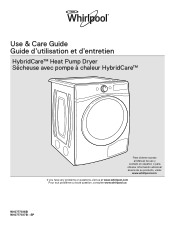 Whirlpool WED7990FW Use & Care Guide