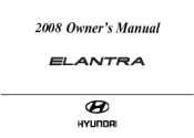 2008 Hyundai Elantra Owner's Manual
