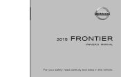 2015 Nissan Frontier King Cab Owner's Manual