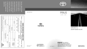 2010 Toyota Prius Warranty, Maitenance, Services Guide