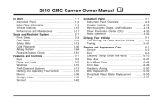2010 GMC Canyon Extended Cab Owner's Manual