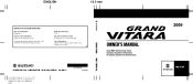 2009 Suzuki Grand Vitara Owner's Manual