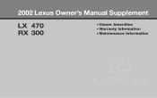 2002 Lexus RX 300 General Information