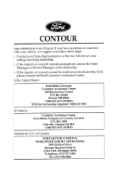 2000 ford contour se owners manual