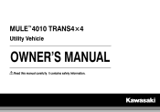 2015 Kawasaki MULE 4010 Trans4x4 Owners Manual