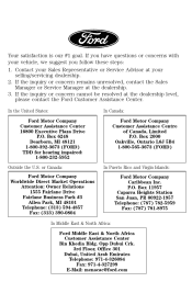 2000 Ford F250 Warranty Guide 1st Printing