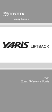 2008 Toyota Yaris Owners Manual
