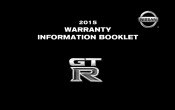 2015 Nissan GT-R Warranty Information Booklet
