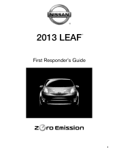 2013 Nissan Leaf First Responder's Guide