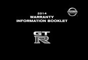 2014 Nissan GT-R Warranty Information Booklet