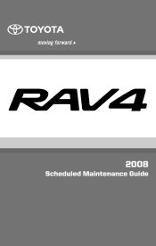 2008 Toyota RAV4 Warranty, Maitenance, Services Guide