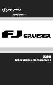2008 Toyota FJ Cruiser Warranty, Maitenance, Services Guide