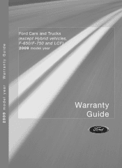 2009 Ford F150 SuperCrew Cab Warranty Guide 2nd Printing
