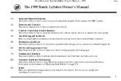 1999 Buick LeSabre Owner's Manual