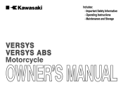 2014 Kawasaki VERSYS 650 ABS Owners Manual