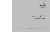 2013 Nissan 370Z Owner's Manual