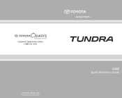 2008 Toyota Tundra Owners Manual