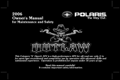2006 Polaris Outlaw Owners Manual