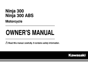 2015 Kawasaki NINJA 300 ABS Owners Manual