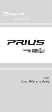 2008 Toyota Prius Owners Manual