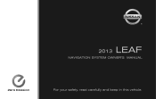 2013 Nissan Leaf Navigation System Owner's Manual
