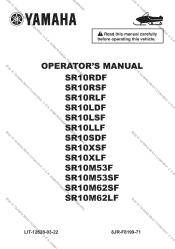 2015 Yamaha Motorsports SRViper L-TX LE Owners Manual