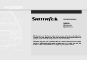2009 Hyundai Santa Fe Owner's Manual