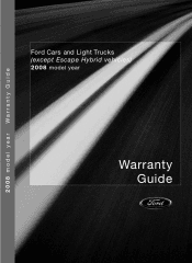 2008 Ford Mustang Warranty Guide 3rd Printing