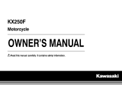 2015 Kawasaki KX250F Owners Manual