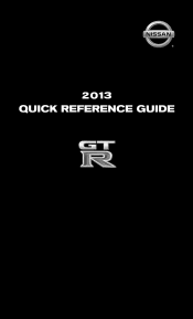 2013 Nissan GT-R Quick Reference Guide