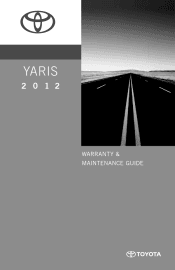 2012 Toyota Yaris Warranty, Maitenance, Services Guide
