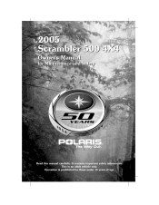 2005 Polaris Scrambler 500 4x4 Owners Manual