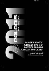 2011 Polaris Ranger 800 Crew Owners Manual