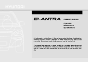 2009 Hyundai Elantra Owner's Manual