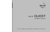 2013 Nissan Quest Owner's Manual