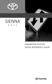 2011 Toyota Sienna Navigation Manual