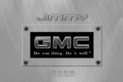 2000 GMC Jimmy Owner's Manual