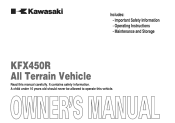 2009 Kawasaki KFX450R Owners Manual
