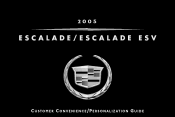 2005 Cadillac Escalade ESV Owner's Manual