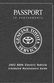 2002 Toyota RAV4 Warranty, Maitenance, Services Guide